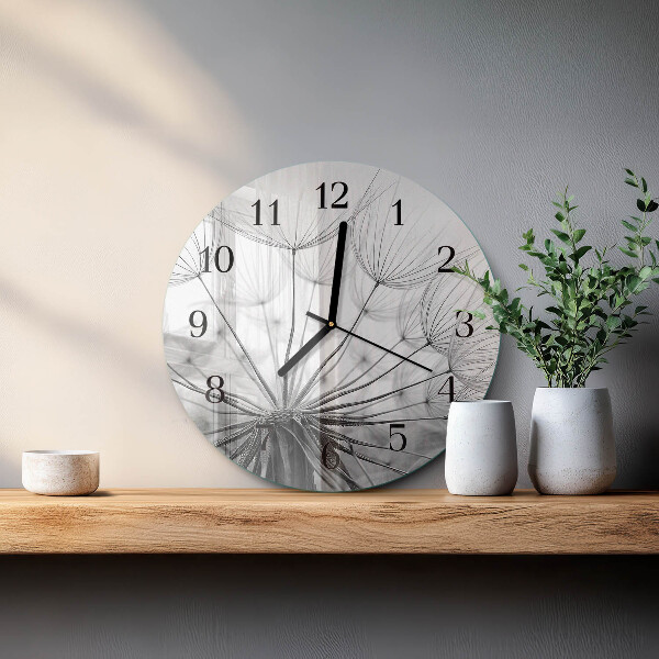 Reloj de pared redondo Diente de león