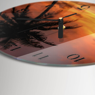 Reloj de pared redondo Palmera
