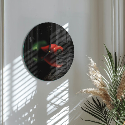 Reloj de pared redondo Pimienta