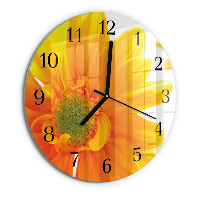 Reloj de pared redondo Flor
