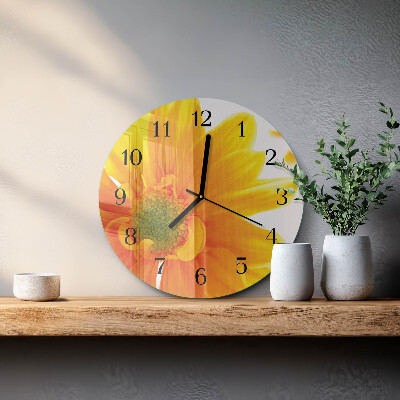 Reloj de pared redondo Flor