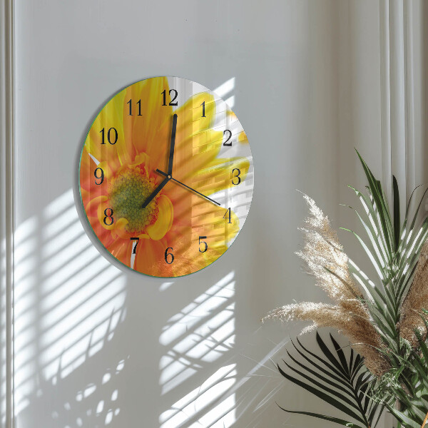 Reloj de pared redondo Flor