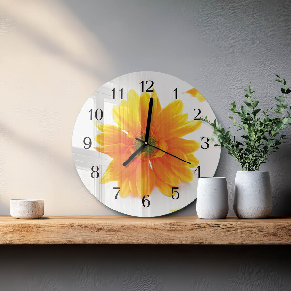 Reloj de pared redondo Flor