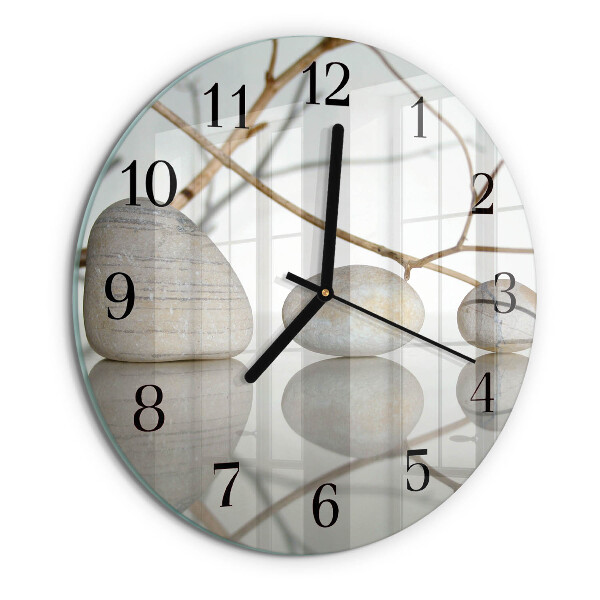 Reloj de pared redondo Piedras