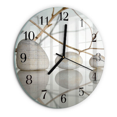 Reloj de pared redondo Piedras