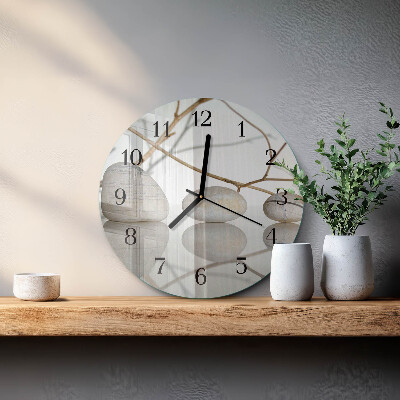 Reloj de pared redondo Piedras
