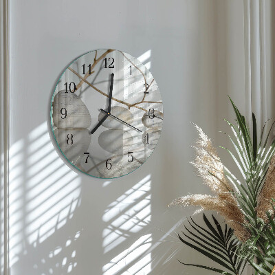 Reloj de pared redondo Piedras