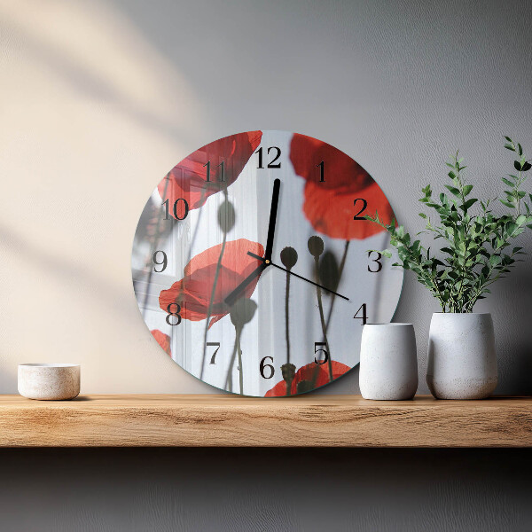 Reloj de pared redondo Amapola