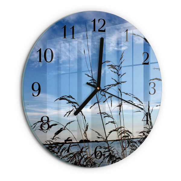 Reloj de pared redondo Césped