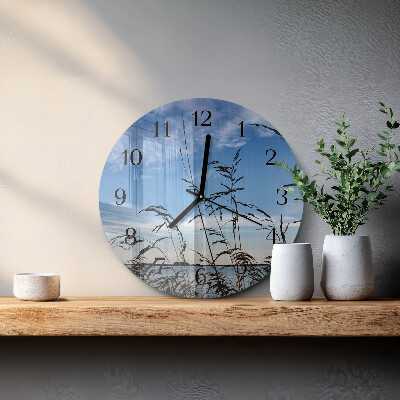 Reloj de pared redondo Césped