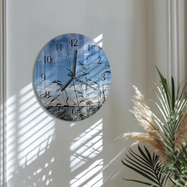 Reloj de pared redondo Césped