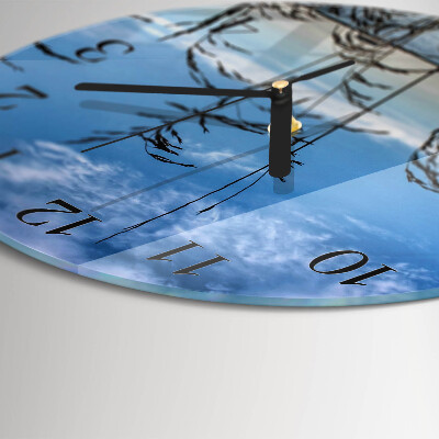 Reloj de pared redondo Césped