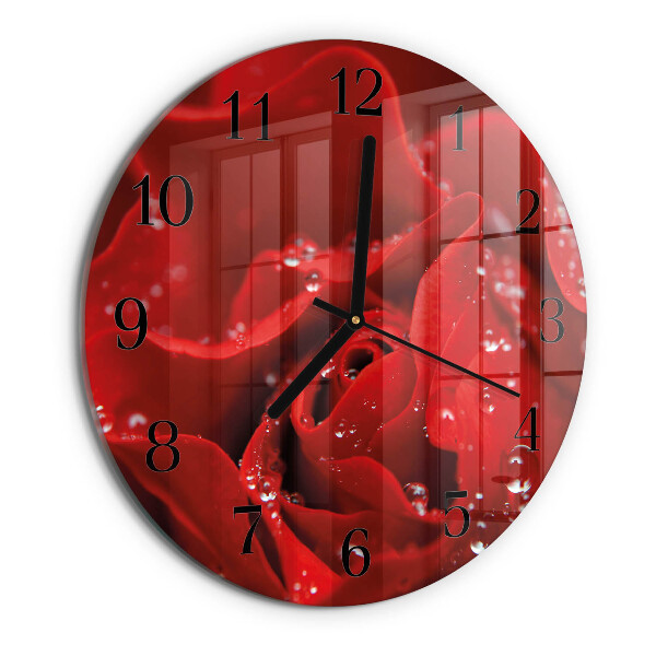 Reloj de pared redondo Rosa