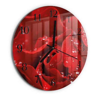 Reloj de pared redondo Rosa