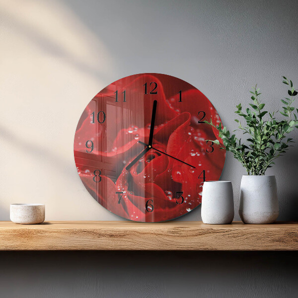 Reloj de pared redondo Rosa
