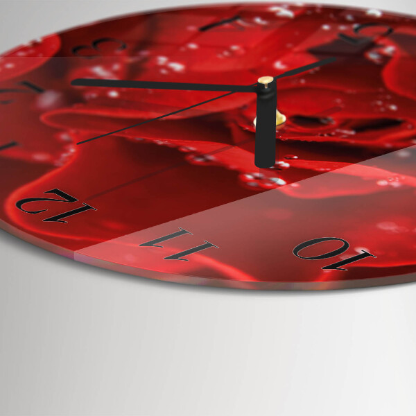 Reloj de pared redondo Rosa