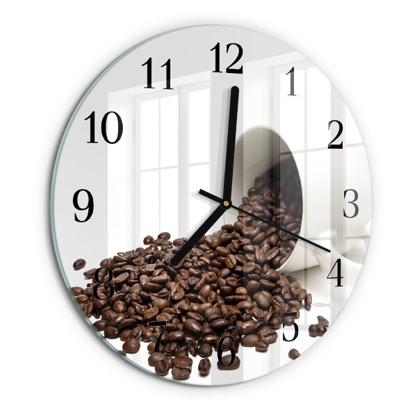 Reloj de pared redondo Taza de café