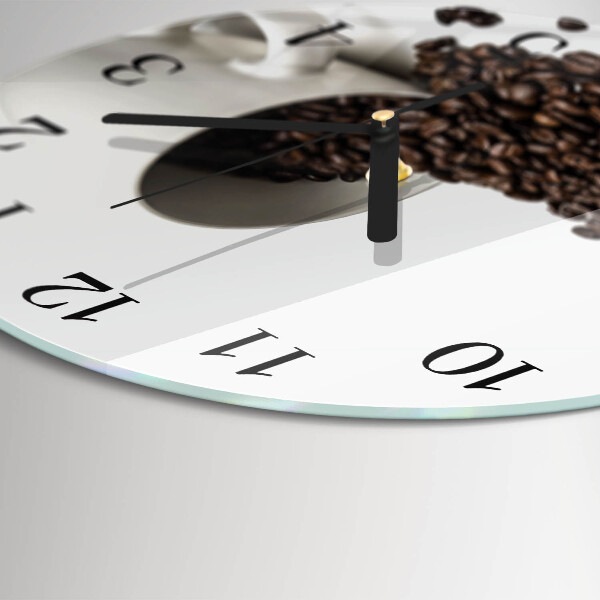 Reloj de pared redondo Taza de café