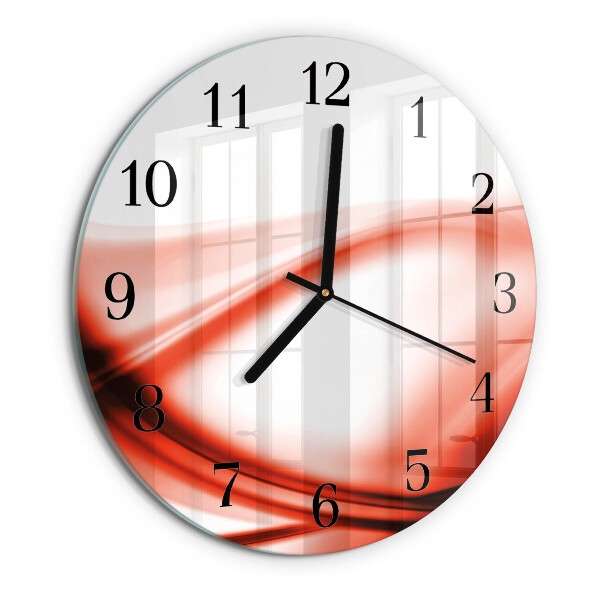 Reloj de pared redondo Líneas abstractas
