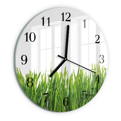Reloj de pared redondo Césped