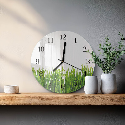 Reloj de pared redondo Césped