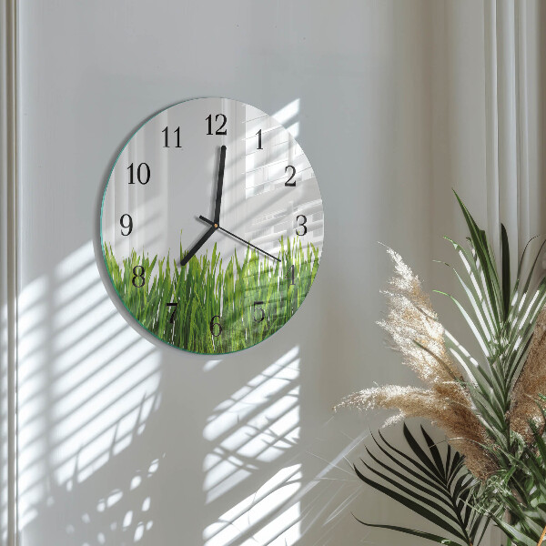 Reloj de pared redondo Césped