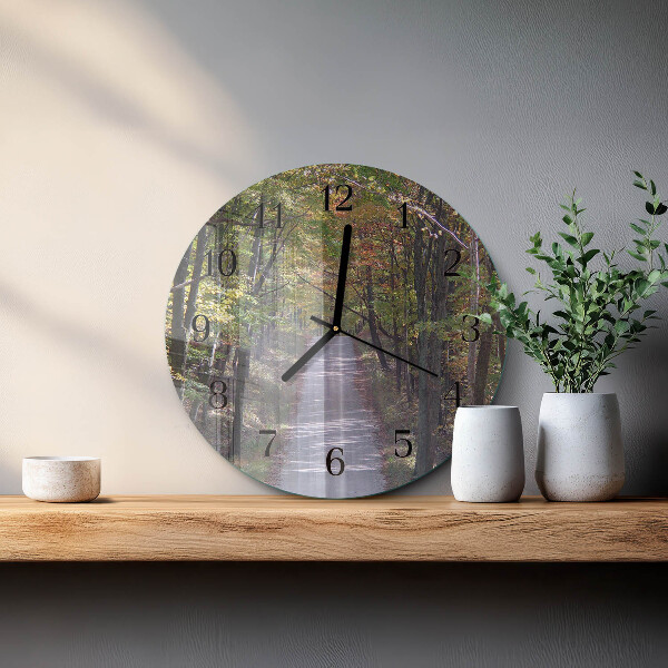 Reloj de pared redondo Sendero forestal
