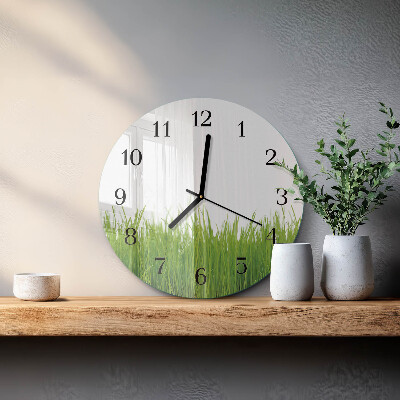 Reloj de pared redondo Arte floral