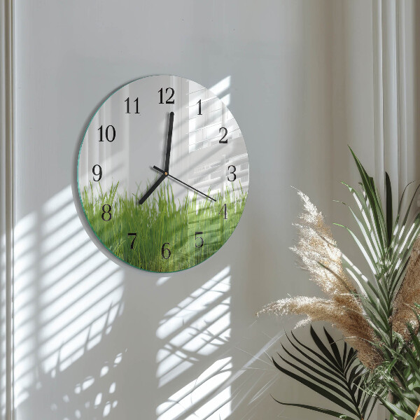 Reloj de pared redondo Arte floral