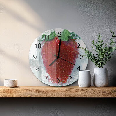 Reloj de pared redondo Fresa