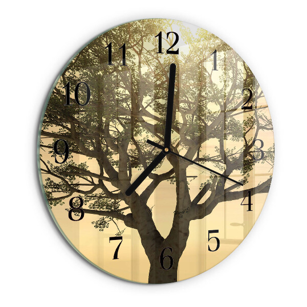 Reloj de pared redondo Árbol