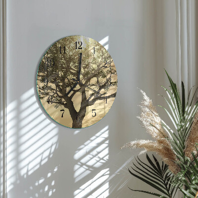Reloj de pared redondo Árbol