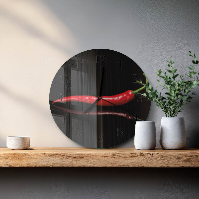 Reloj de pared redondo Ají picante