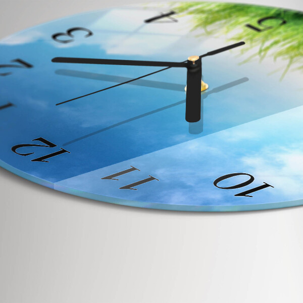 Reloj de pared redondo Césped