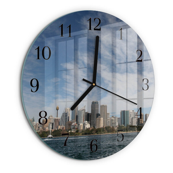 Reloj de pared redondo Ciudad