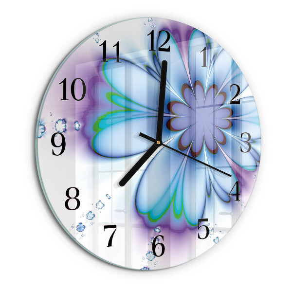 Reloj de pared redondo Flor