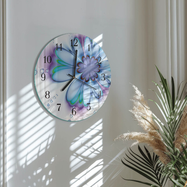 Reloj de pared redondo Flor