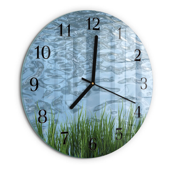 Reloj de pared redondo Agua de hierba