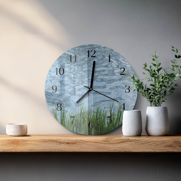 Reloj de pared redondo Agua de hierba