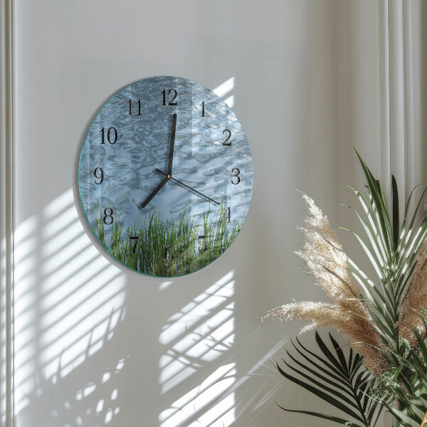 Reloj de pared redondo Agua de hierba