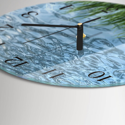 Reloj de pared redondo Agua de hierba