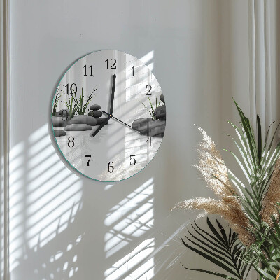 Reloj de pared redondo Spa de piedra