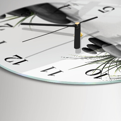 Reloj de pared redondo Spa de piedra