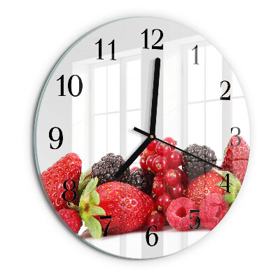 Reloj de pared redondo Fruta