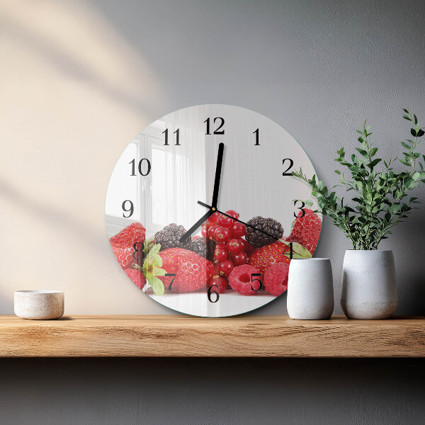 Reloj de pared redondo Fruta