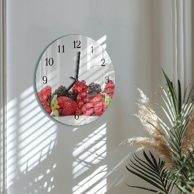 Reloj de pared redondo Fruta
