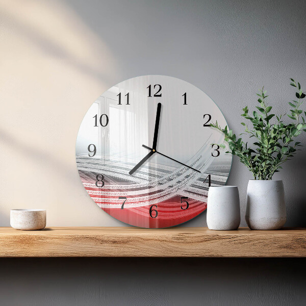Reloj de pared redondo Abstracción