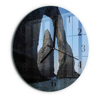 Reloj de pared redondo Piedra