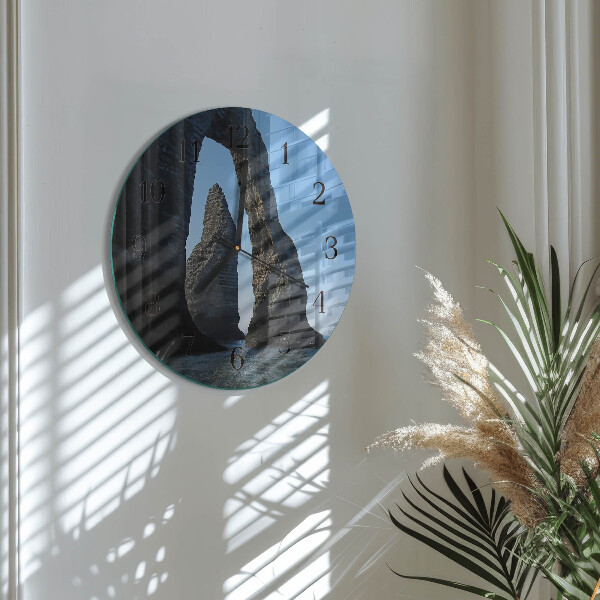 Reloj de pared redondo Piedra