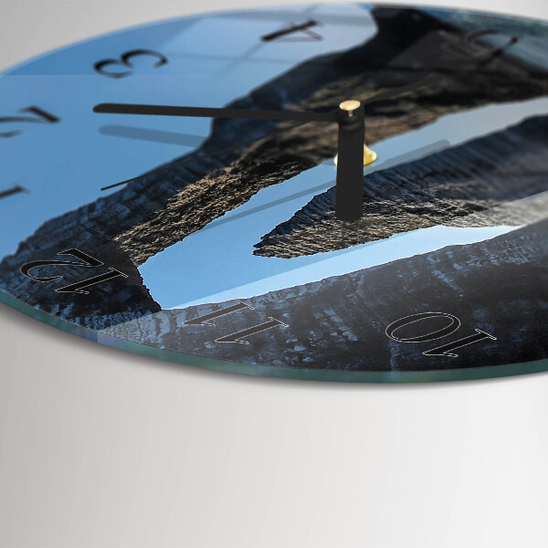 Reloj de pared redondo Piedra